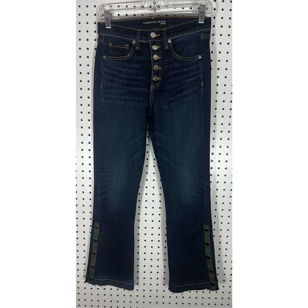 Veronica Beard Carolyn 10” baby boot denim jeans size 25
